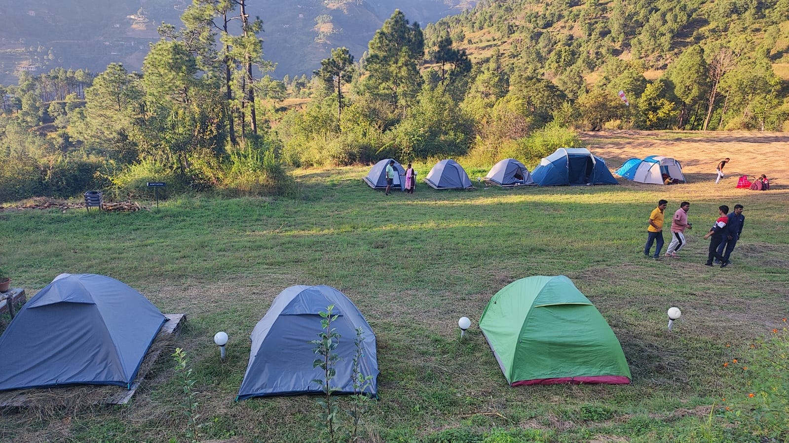 Dome tent glamping at The Glide Inn mountain resort